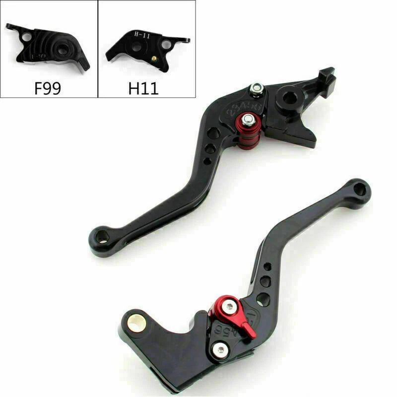 Short Brake Clutch Levers for Ducati 1299/1199/959/899/Xdiavel (2012–2020) Black C3