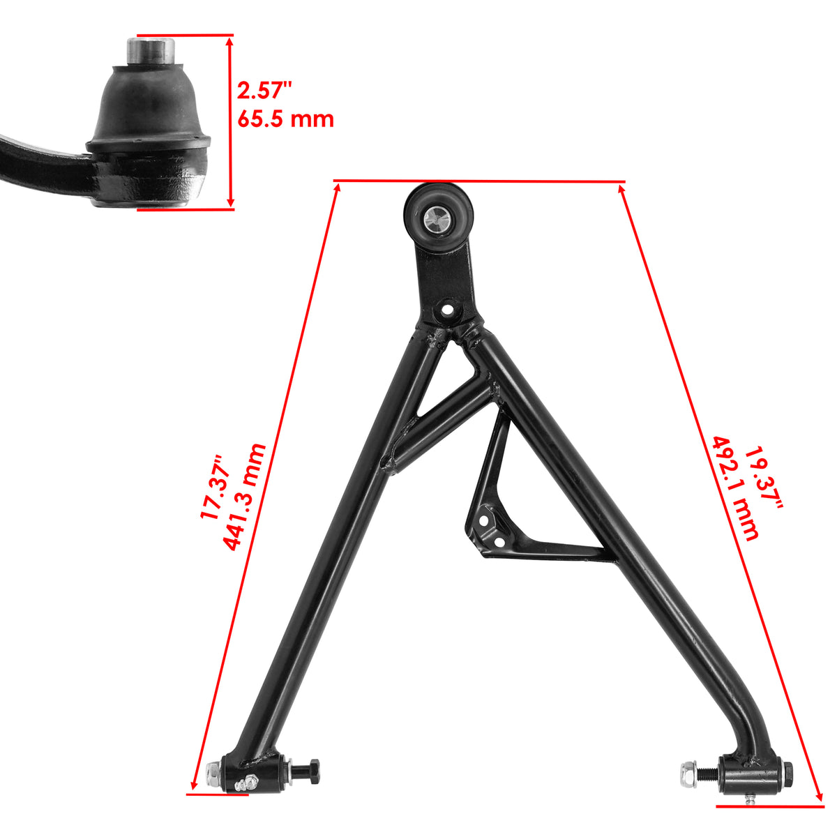 Front Lower A-Arm Left Right Replacement for Can-Am Outlander Max 500 (2013–2015)