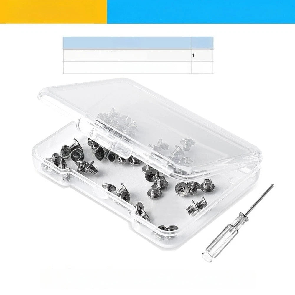50pcs M2 x 0.4mm Flat Head Machine Screws with Magnetic Screwdriver