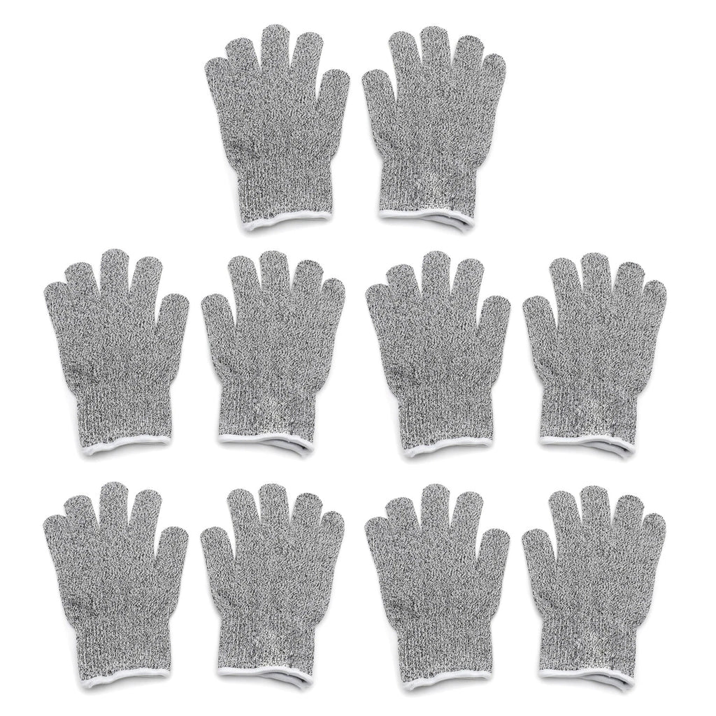 5 Pair Cut Resistant Gloves Level 5 for Kitchen Use
