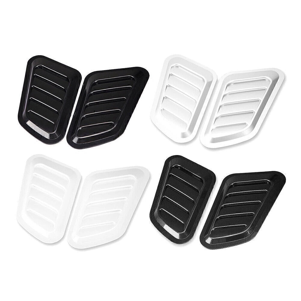 2X Air Flow Intake Hood Scoop Vent Cover for Universal Fit