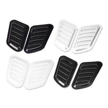 2X Air Flow Intake Hood Scoop Vent Cover for Universal Fit