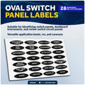 28 Pcs Boat Switch Panel Labels for Five Oceans (FO3929)