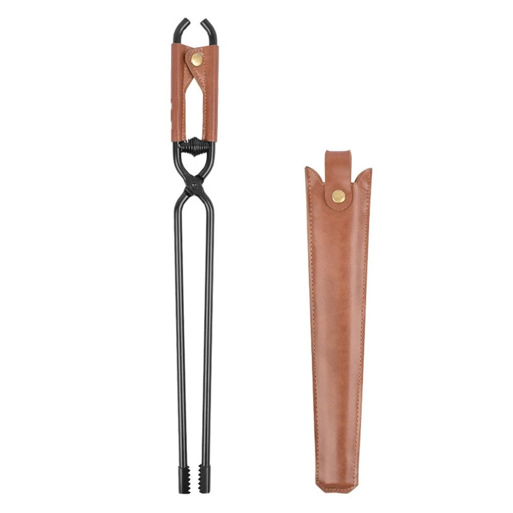 Sturdy Fire Tongs for Barbecue and Camping Use