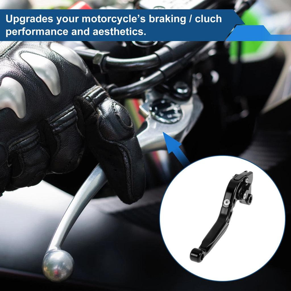 Adjustable Brake Clutch Levers for Kawasaki ZZR600 (2005–2009) Solid Black