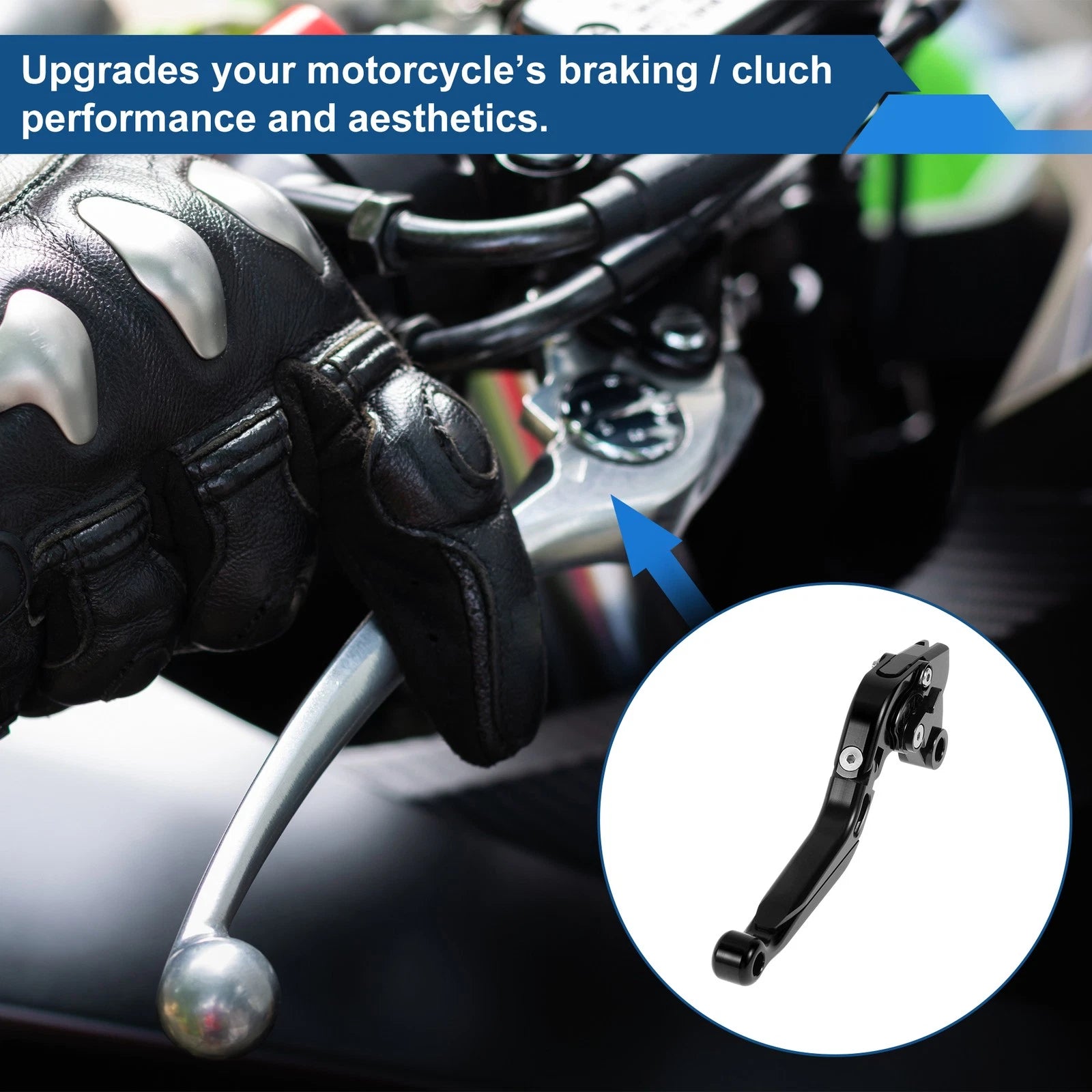Adjustable Brake Clutch Levers for Kawasaki ZZR600 (2005–2009) Solid Black