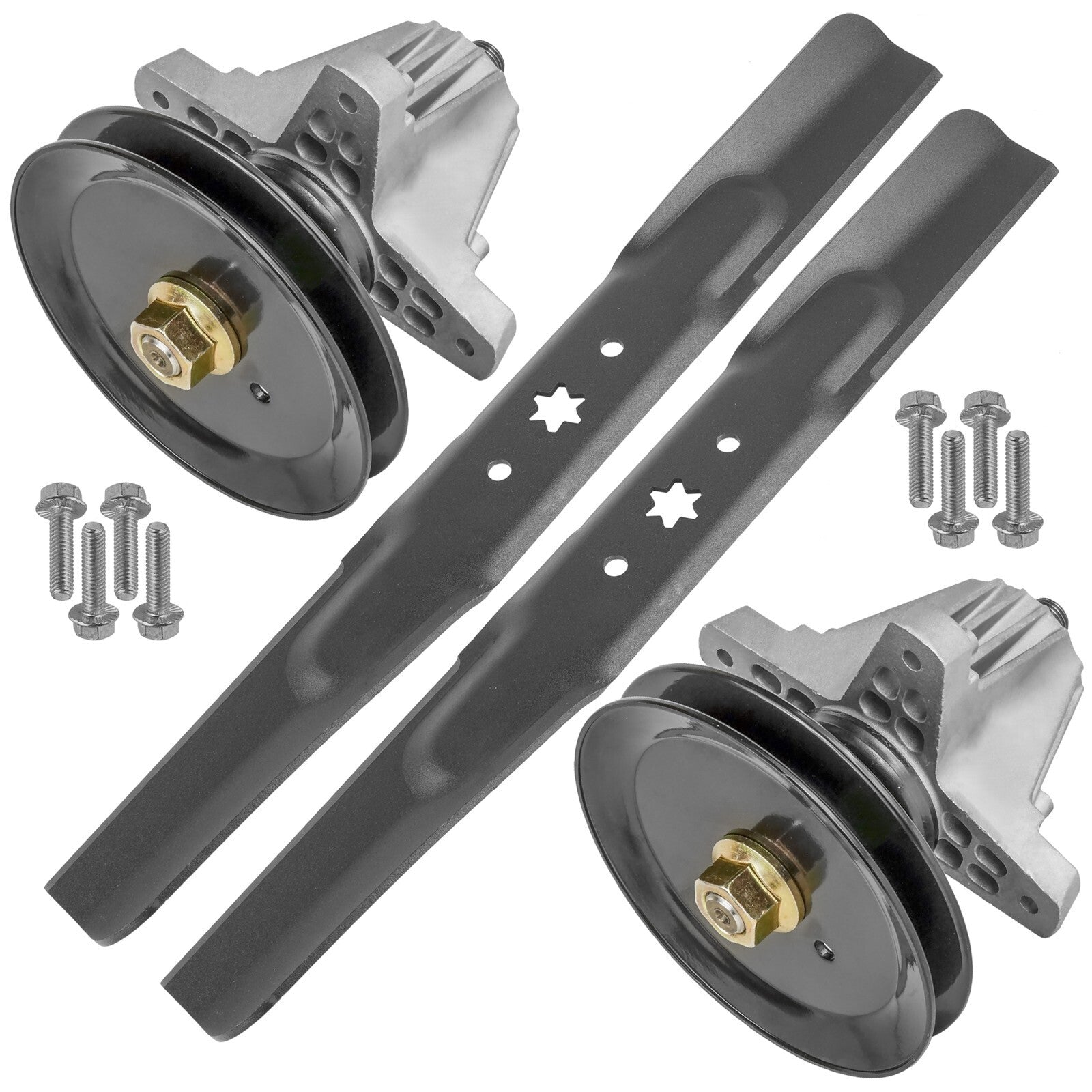 Spindle Pulley Blade Kit for MTD Cub Cadet XT2-LX42 XT2LX42 (2018–2024)
