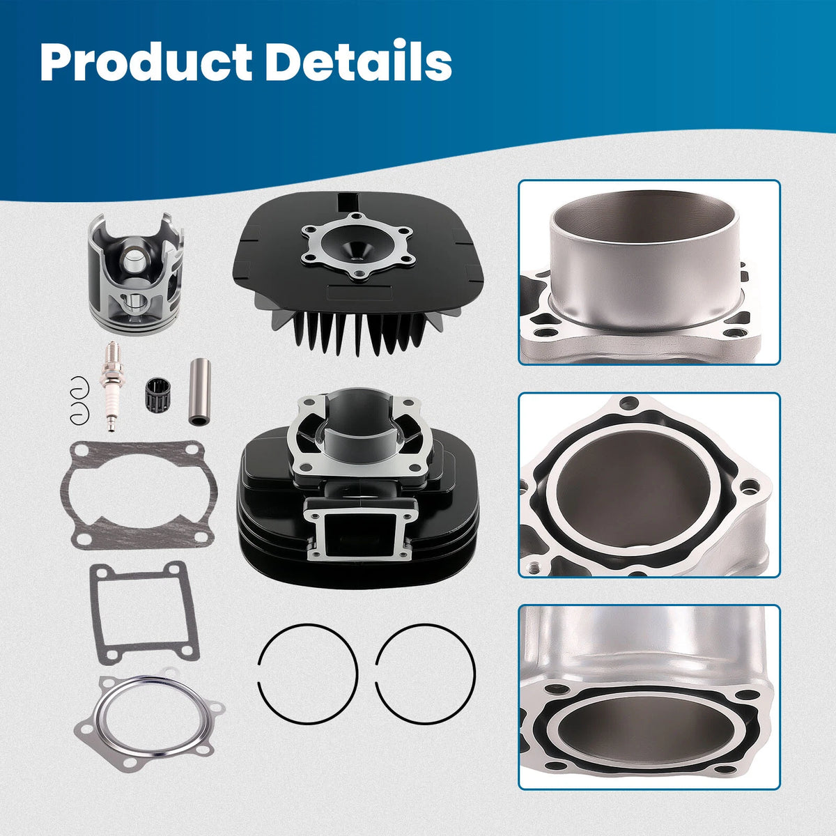 Top End Kit for Yamaha Blaster YFS200 (1988–2006) - Cylinder, Piston, Gasket