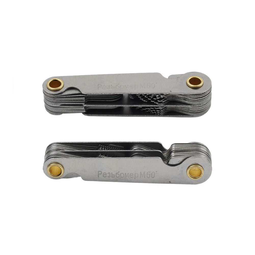 52pcs Pitch Cutting Gauge Set for Metric Inch Measurement
