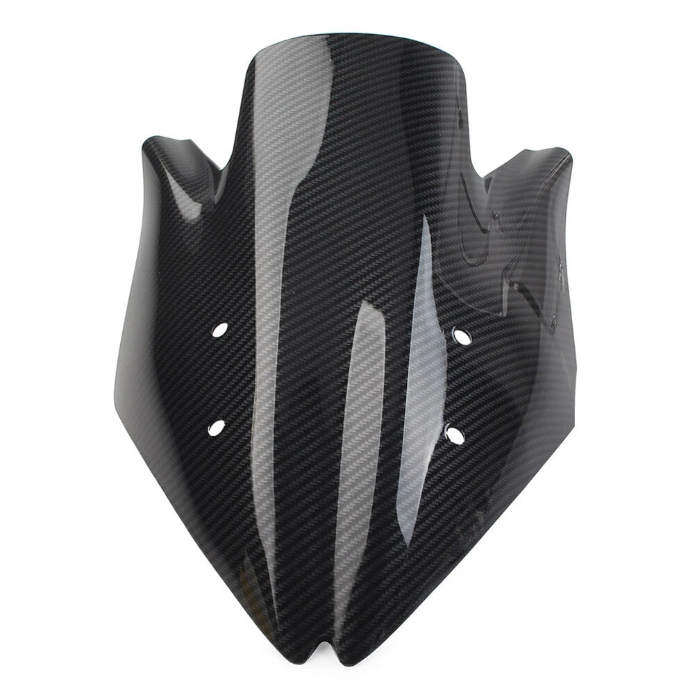 Windshield Shield Windscreen ABS for Kawasaki Z1000 (2007–2009) Carbon Fiber Black
