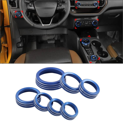 Trim Ring Center Console Switch Climate Control Knob for Ford Bronco Sport (2021–2024)