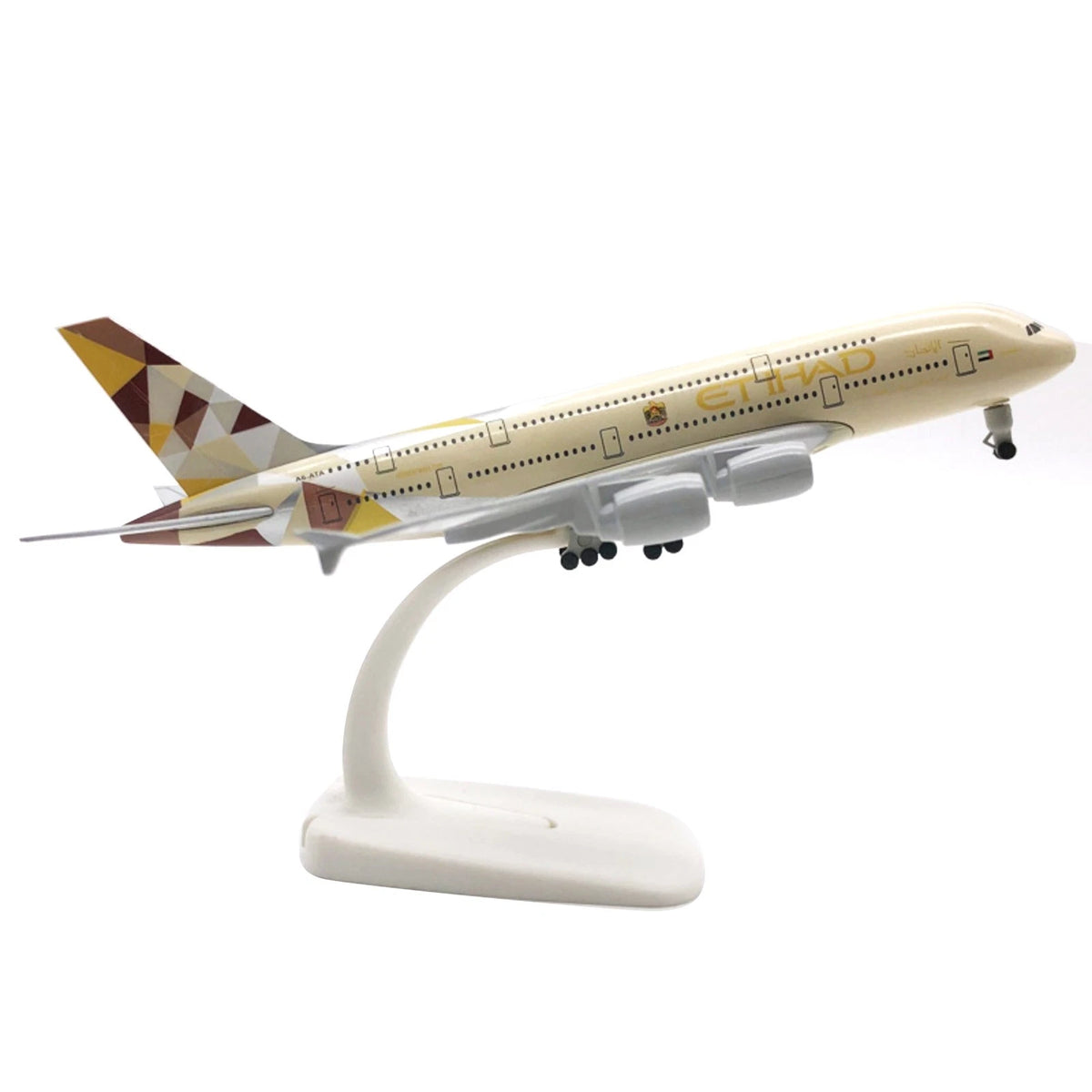 Diecast Alloy Etihad Airlines A380 Model for 1/300 Scale (Finished)