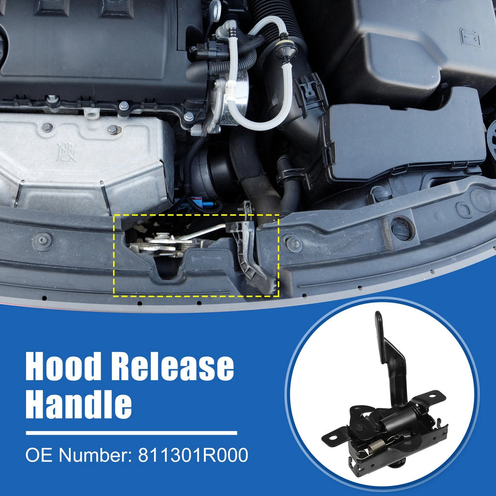Hood Latch Assembly Replacement for Hyundai Accent (2012–2017)
