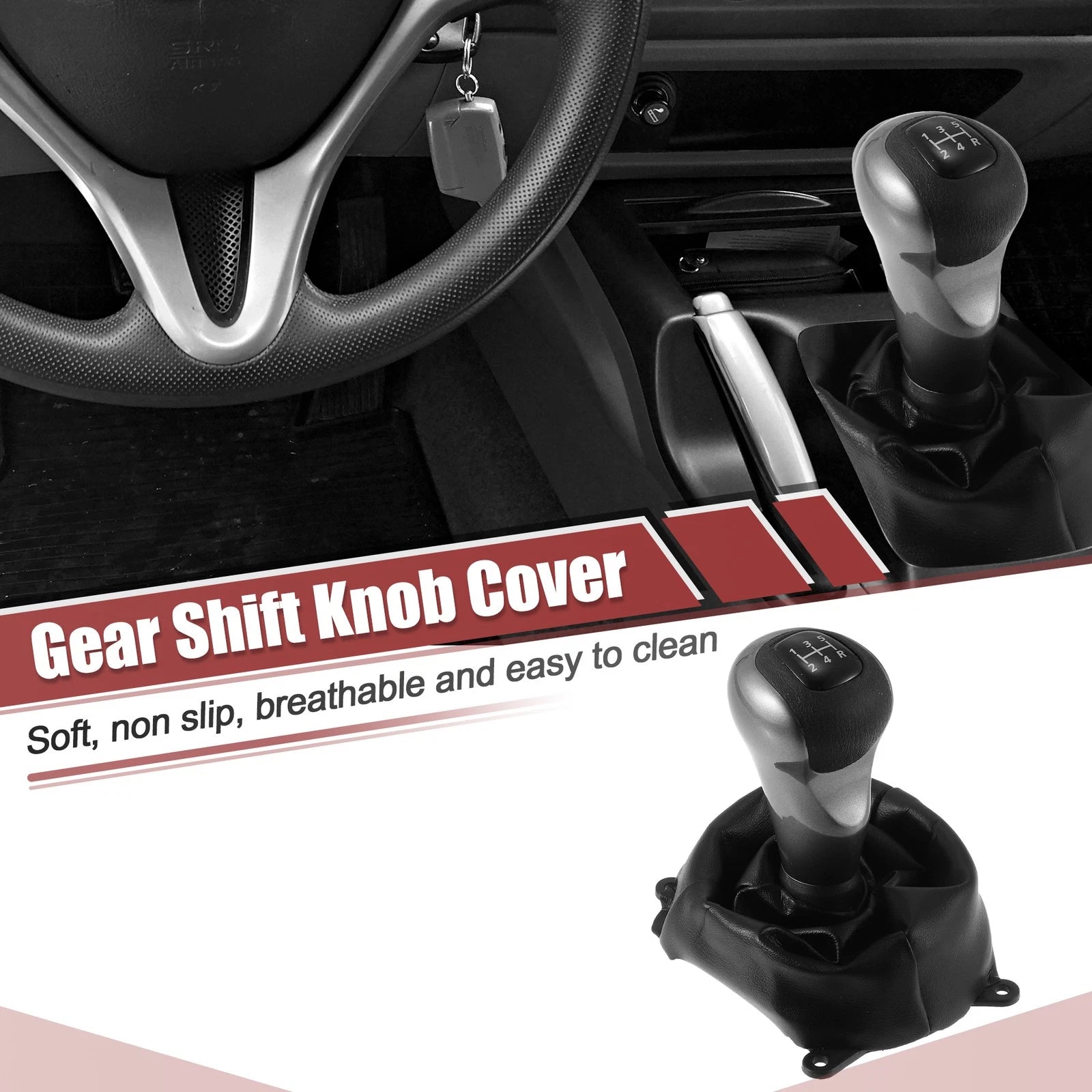 Manual Gear Shift Knob 5 Speed Replacement for Honda Civic (2006–2011)