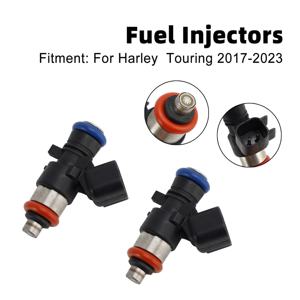 2X 0280158387 Fuel Injectors for Harley Touring FLHXSE CVO Street Glide (2017–2023)