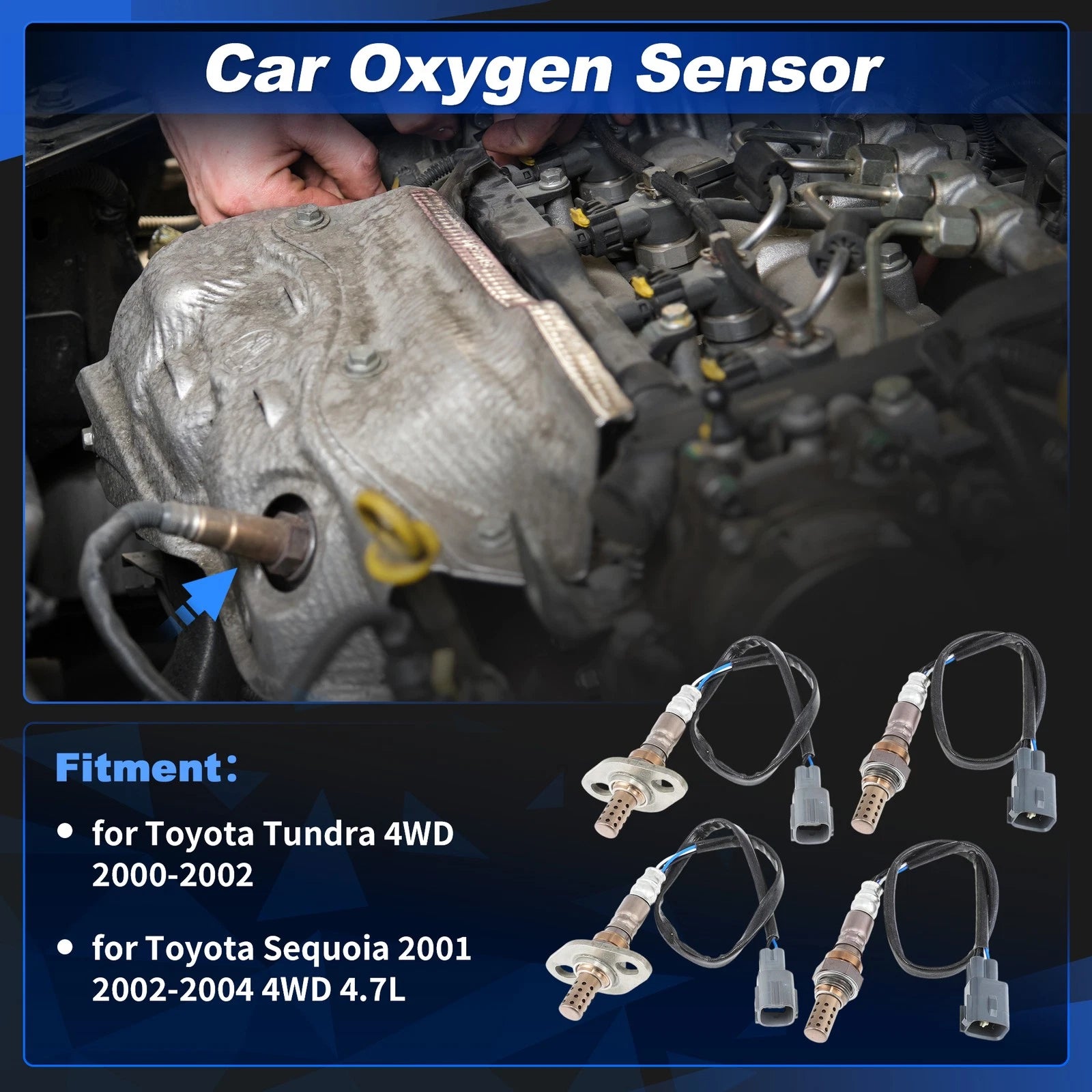 Upstream and Downstream Oxygen Sensor for Toyota Tundra 4WD (2000–2002)