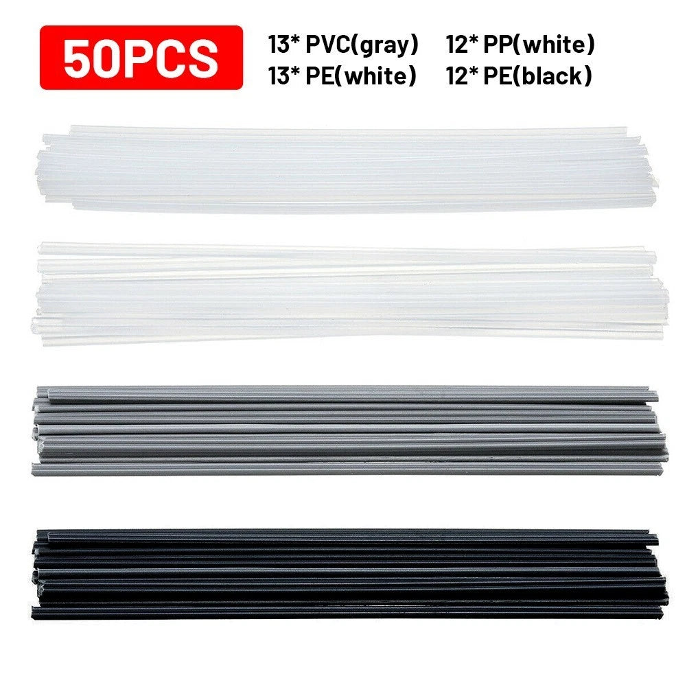 50PCS Welding Rods for Plastic Welder Kit (20cm)