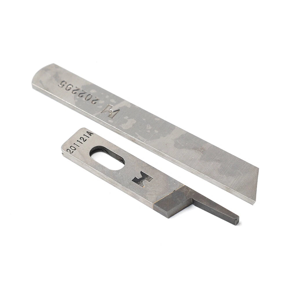 Set of 2 Upper & Lower Knives for Juki MO-6800 Series & Pegasus Overlock