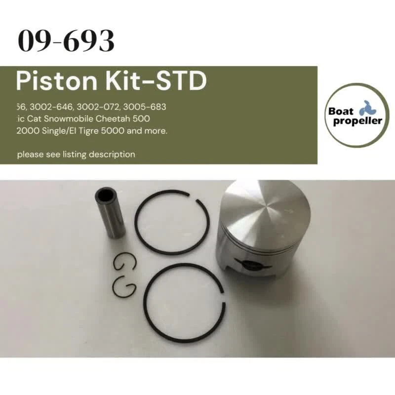 Piston Kit + Ring for Arctic Cat Cheetah 5000/Panther (09-693 STD)