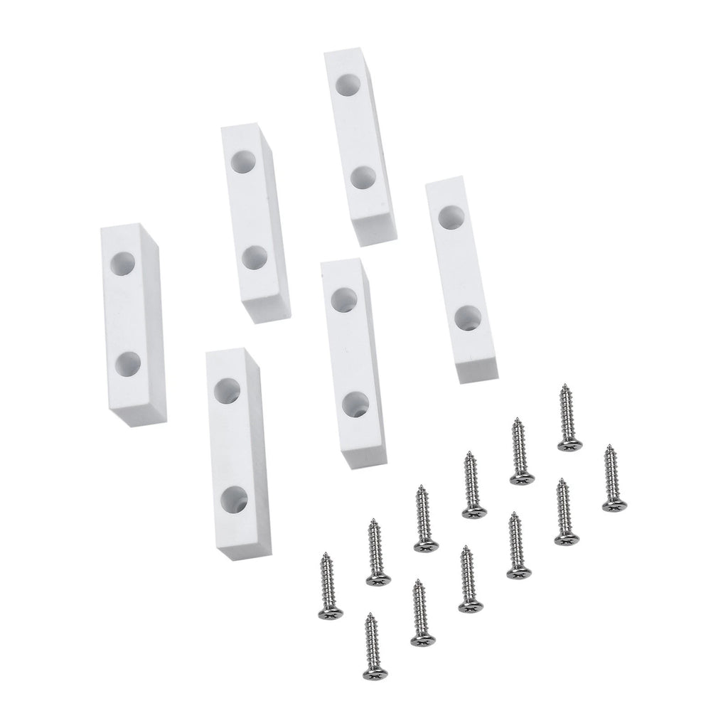 6x Double Hole Sliding Door Lock Block Limiter for Window Positioning