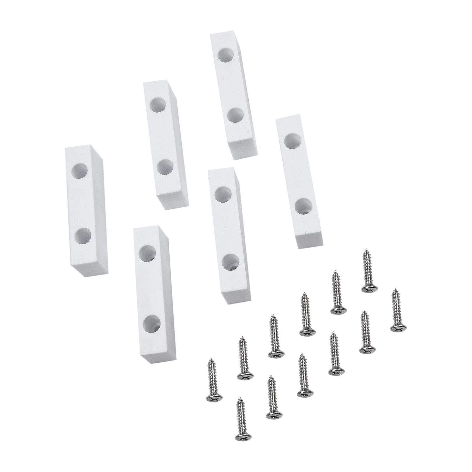 6x Double Hole Sliding Door Lock Block Limiter for Window Positioning