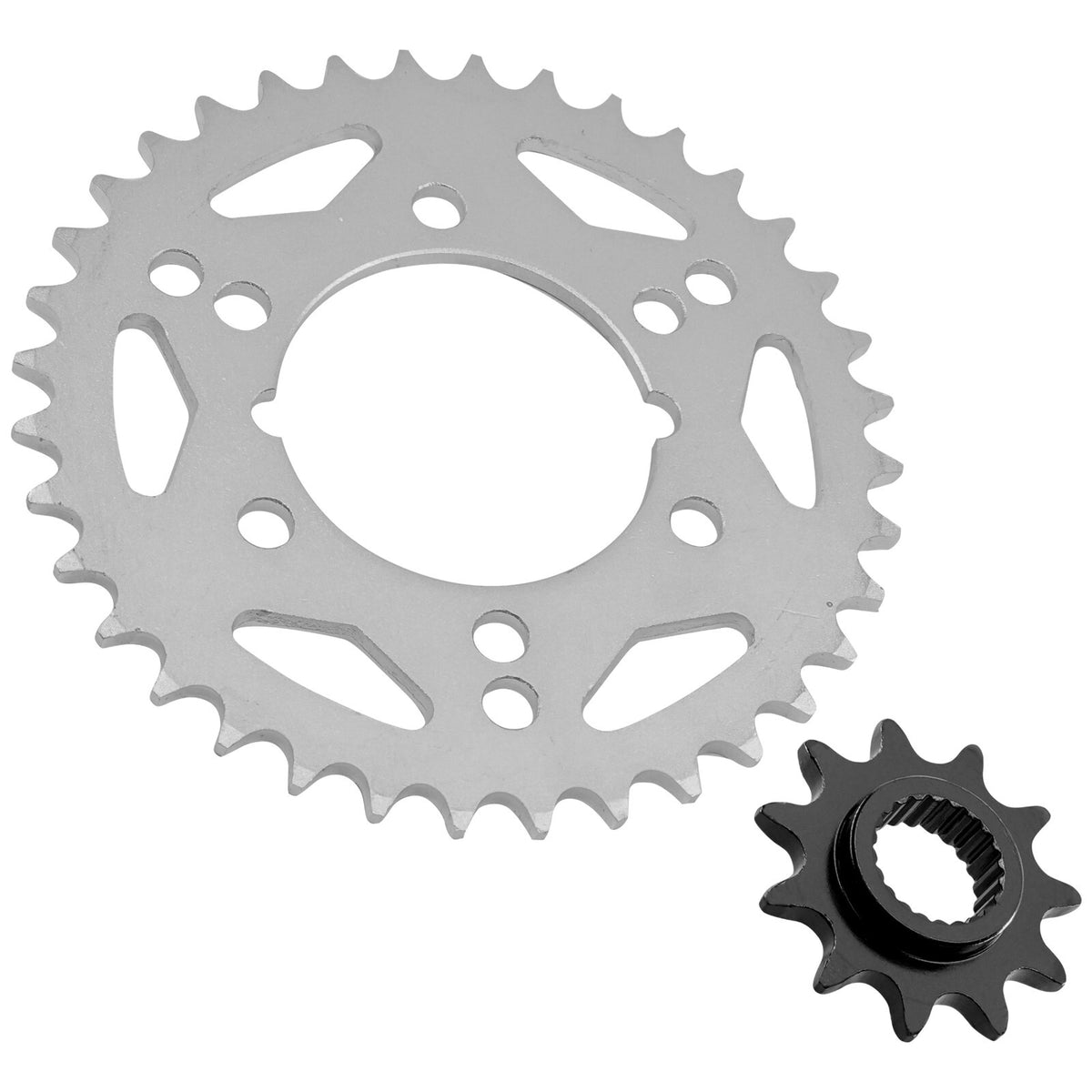 Front and Rear Sprockets Kit for Polaris Trail Blazer 250 (2001–2003)