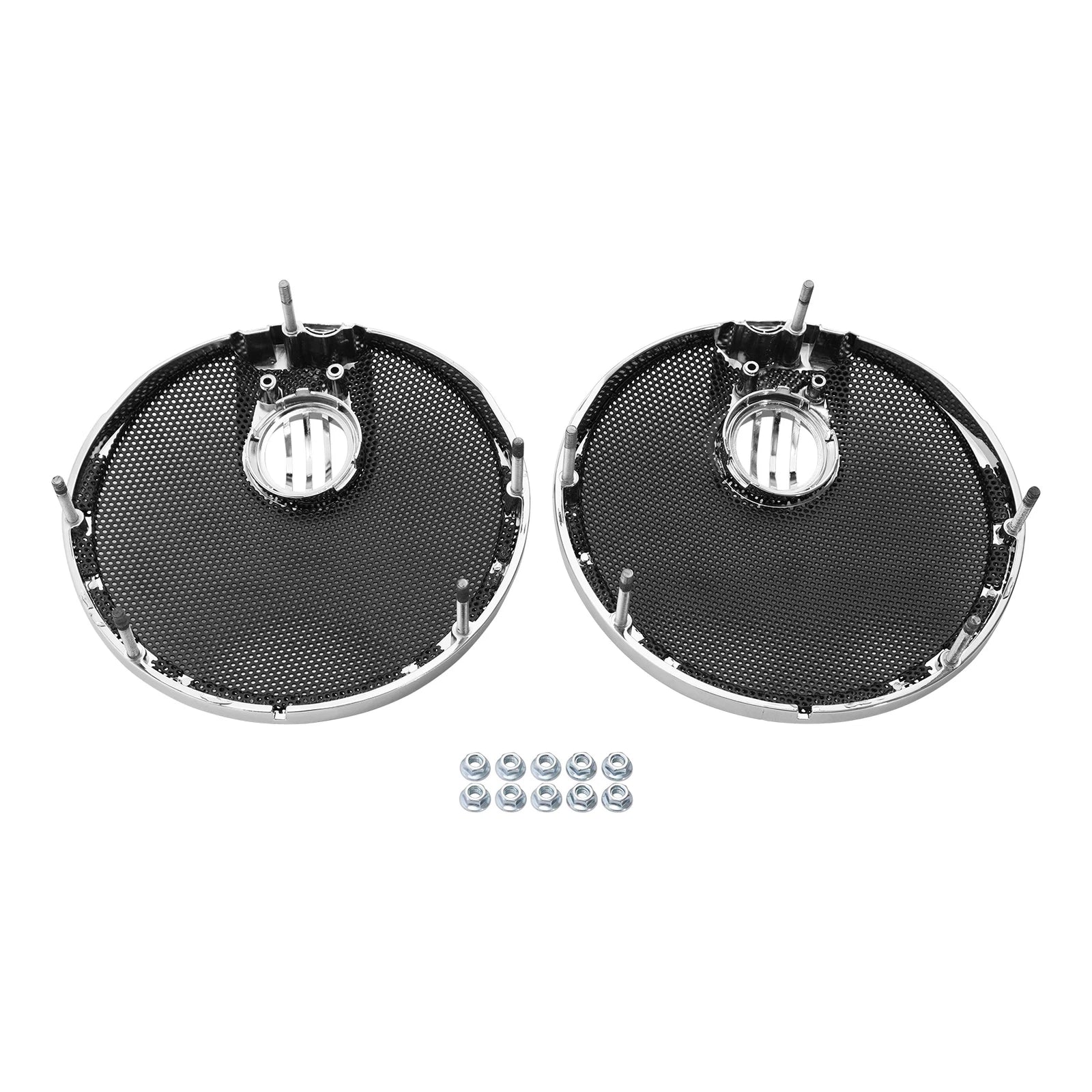 6.5" Saddlebag Speaker Lid Grill for Indian Chieftain Roadmaster (2014–2018)