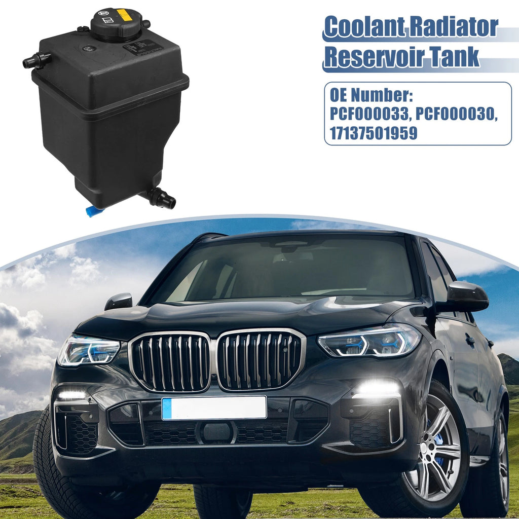 Coolant Reservoir Tank with Cap and Sensor for BMW X5 (2007–2013)