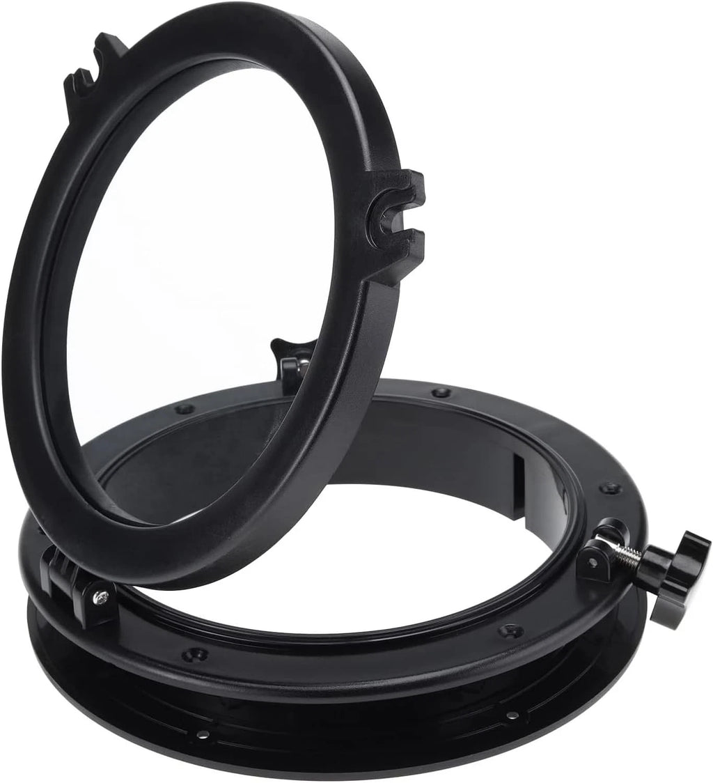 1Pcs Round Opening Portlight Porthole 8" Deck Hatch Window Black