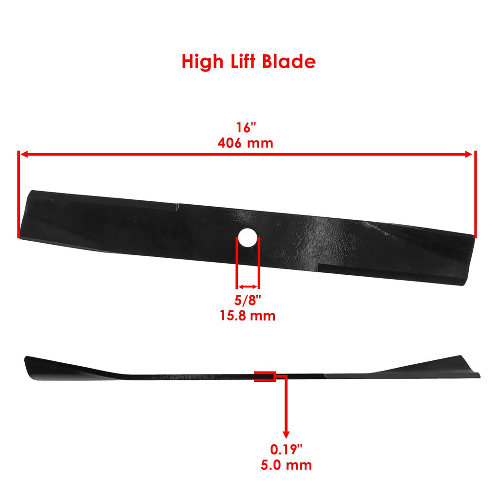 High Lift Mower Blade Replacement for John Deere 46 in Deck (2005–2015)