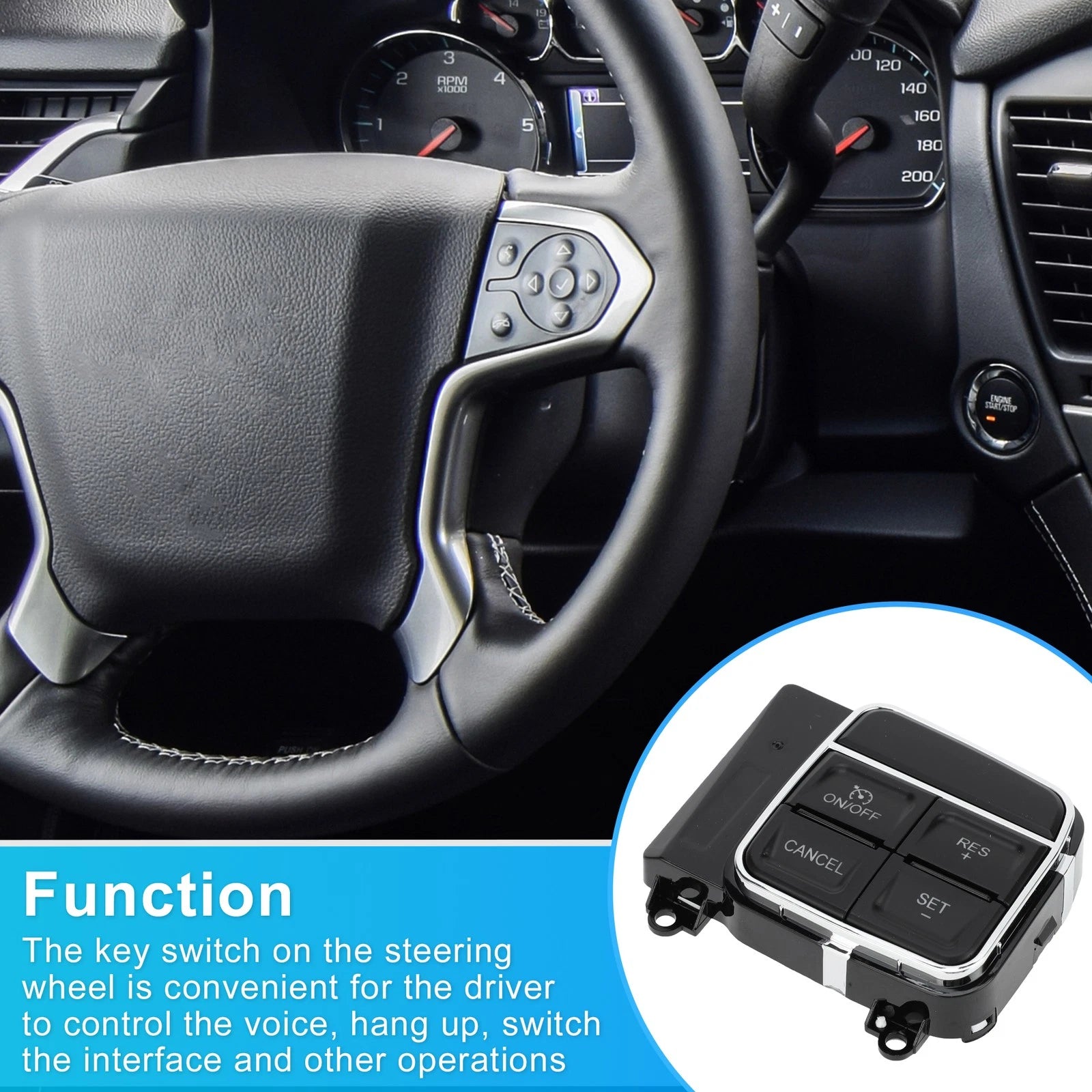 Steering Wheel Control Switch Replacement for Chrysler 200 (2011–2014)