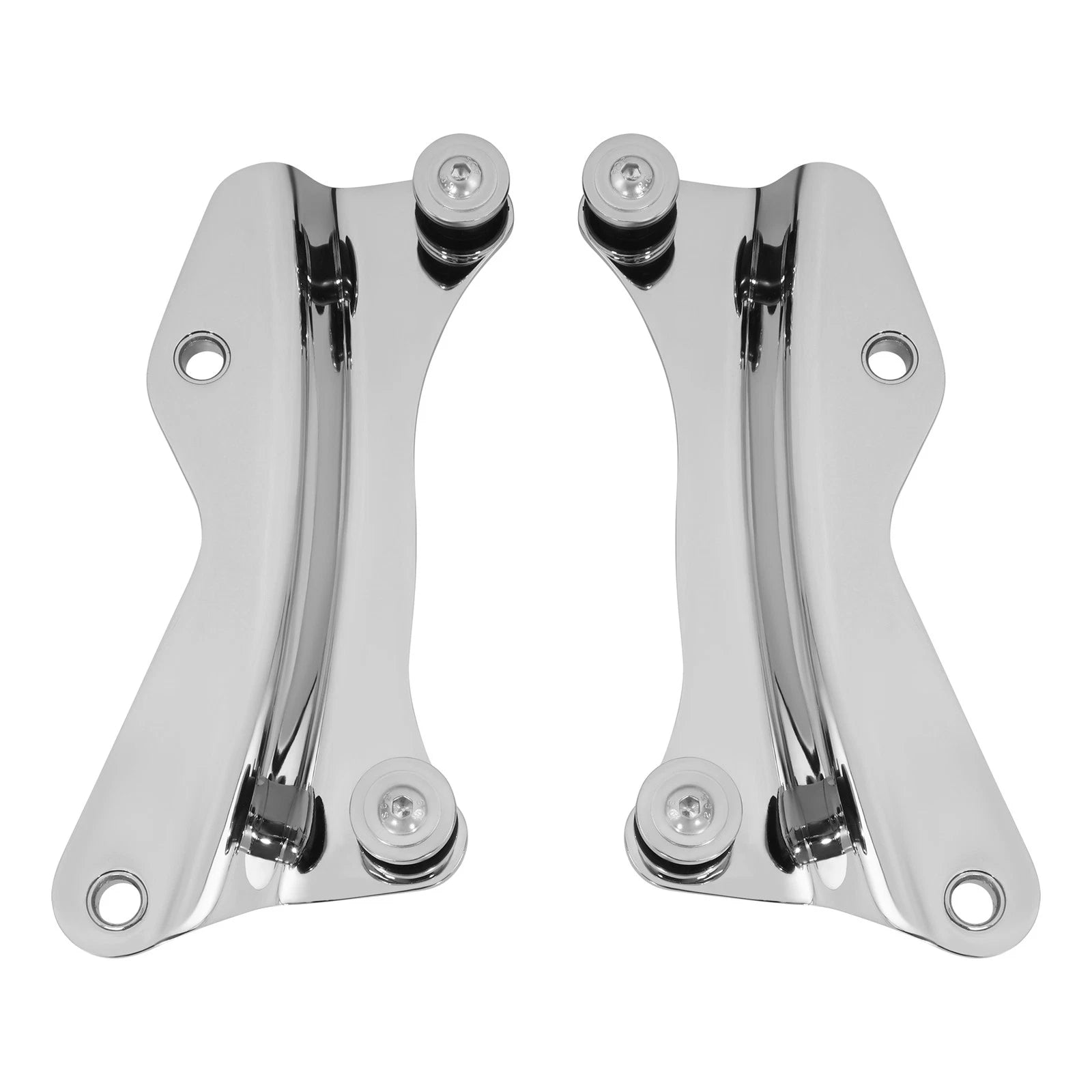 Chrome Luggage Rack & Docking Hardware Kit for Harley Touring (2014–2025)