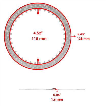 Clutch Friction Plates Replacement for Suzuki DL650 V-Storm 650 (2004–2019)