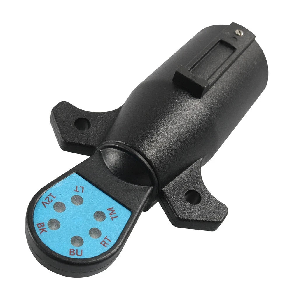 7-Way RV Blade Trailer Light Wiring Circuit Tester Adapter Pin Plug