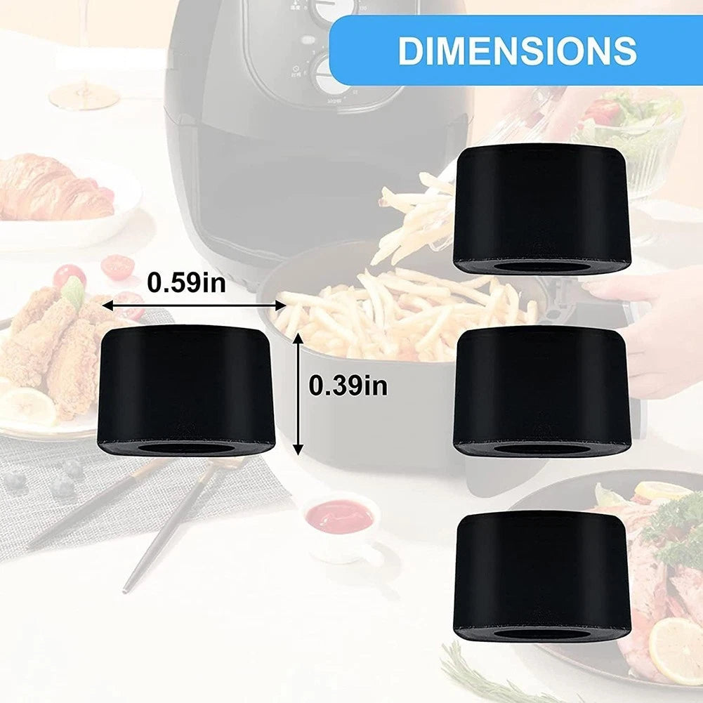 Set of 4 Silicone Steaming Sheet Corners for Air Fryer