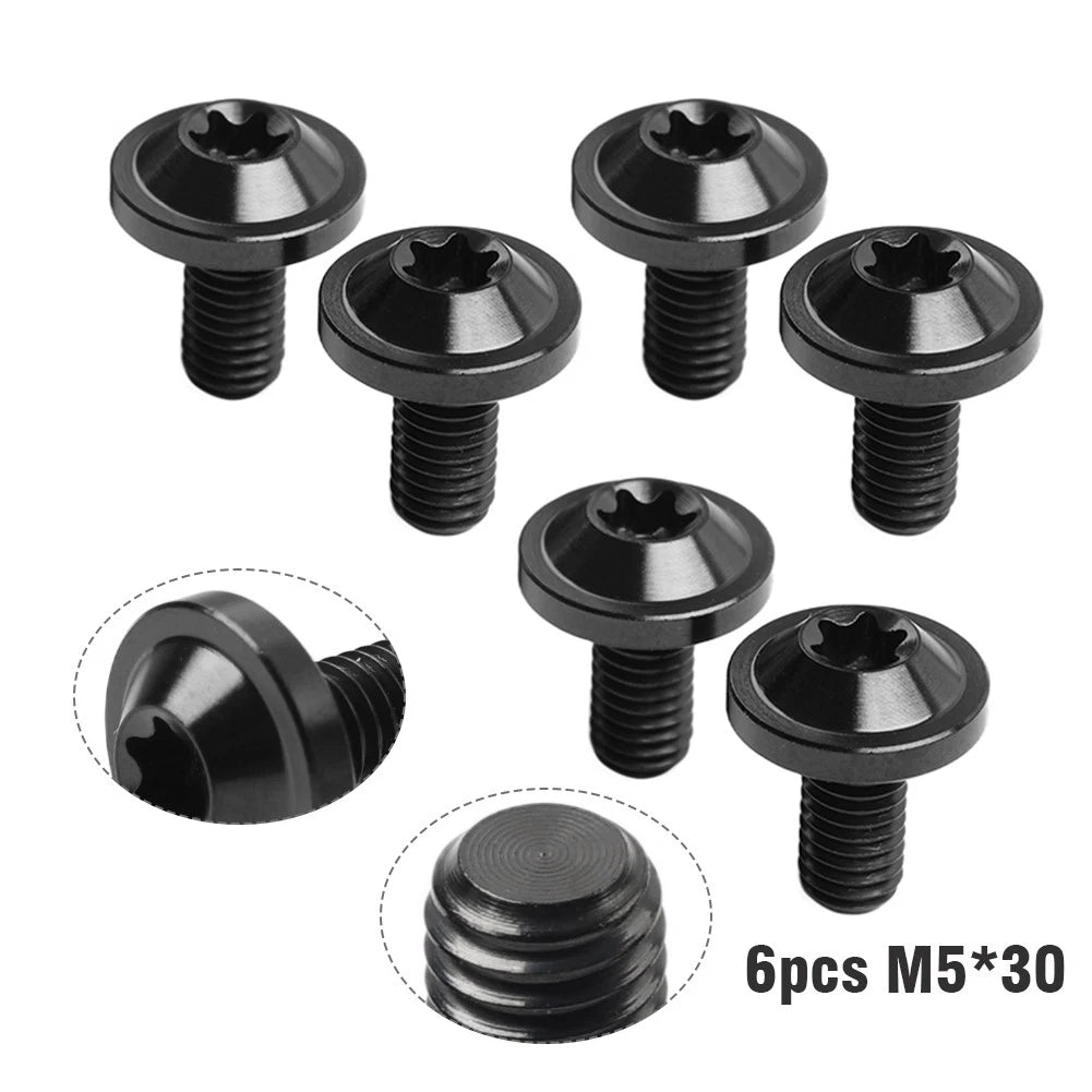 6X M5x30mm Titanium Alloy Torx Head Bolts for Motorcycle