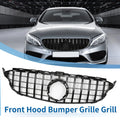 Front Upper Bumper Grille for Mercedes-Benz C250 (2013–2016) Black