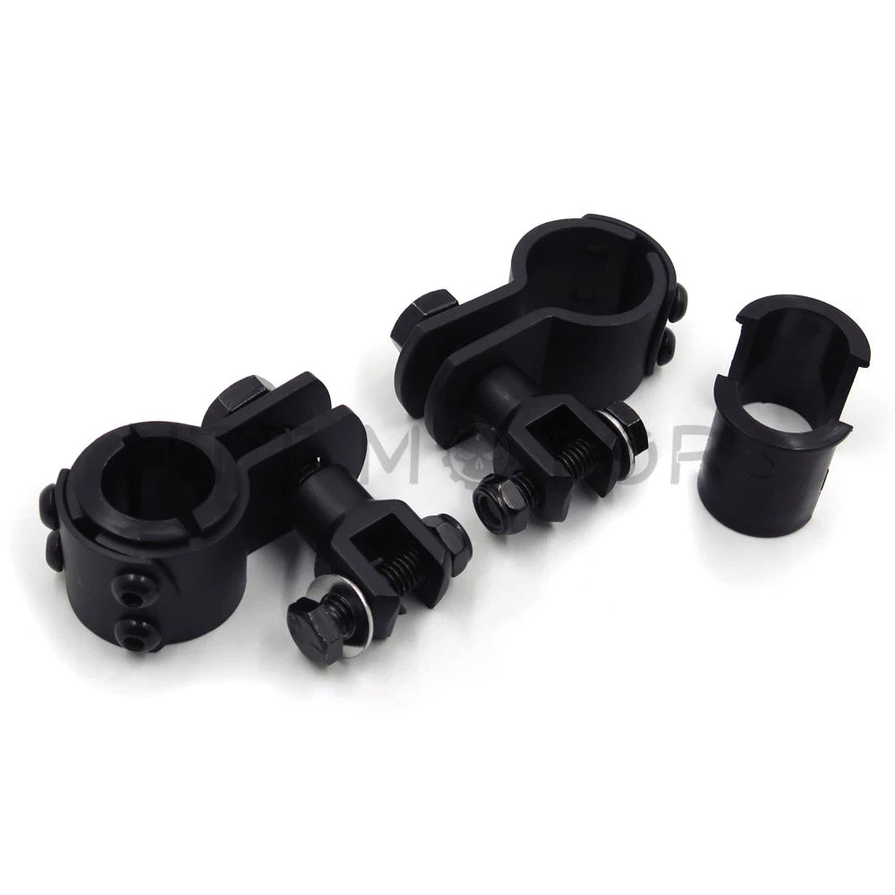 1 1/4" Crash Bar Clamp Foot Peg Mount for Harley Touring