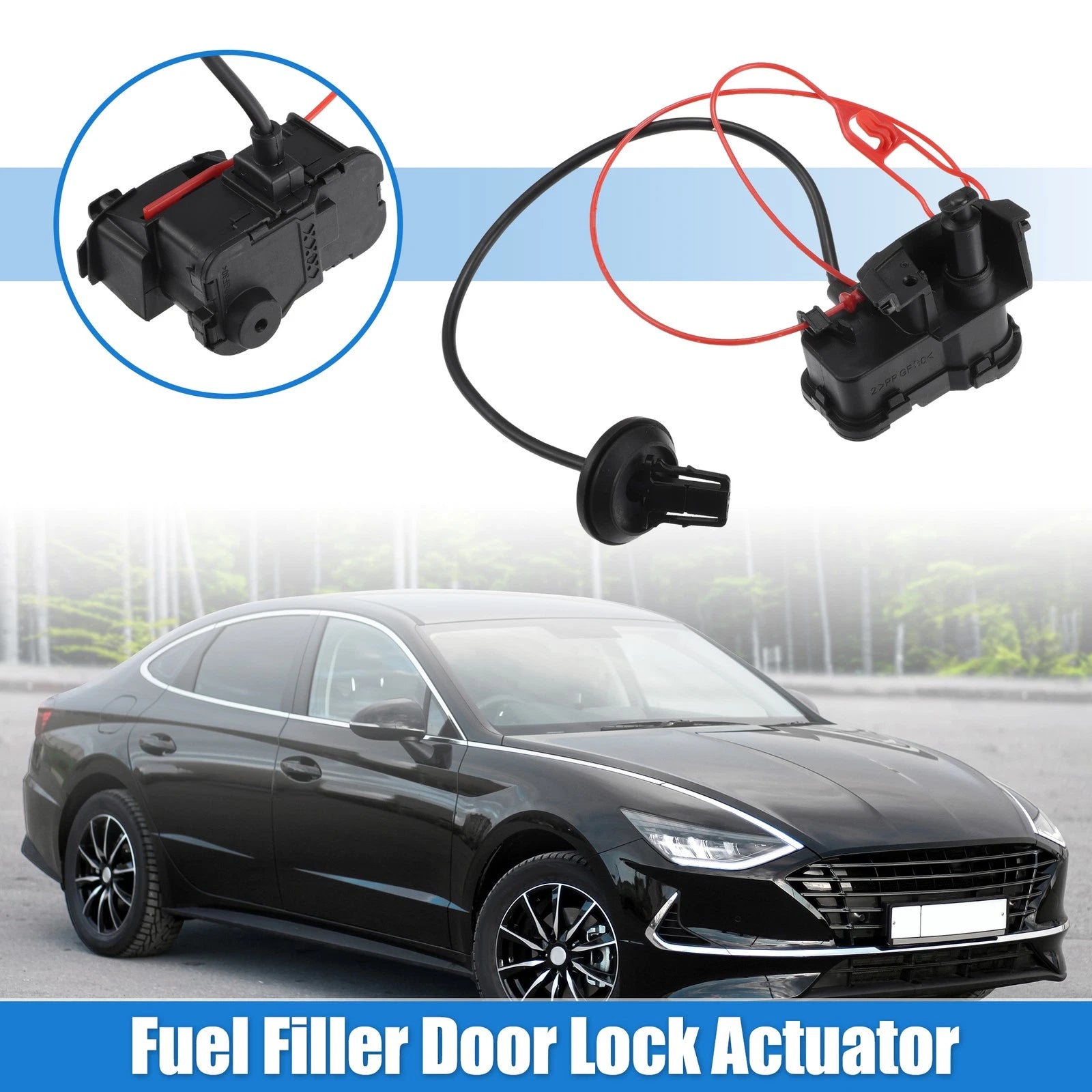 Fuel Door Lock Actuator with Cable for Volkswagen Passat (2012–2018)