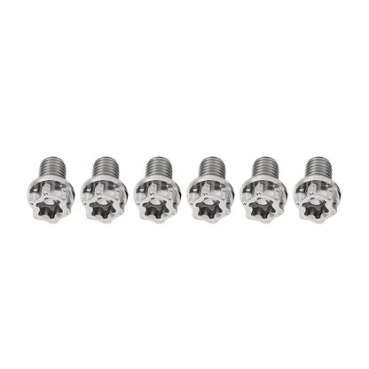 6pcs Titanium Torx Head Flange Screws M6x35mm for Motorcycle Bike