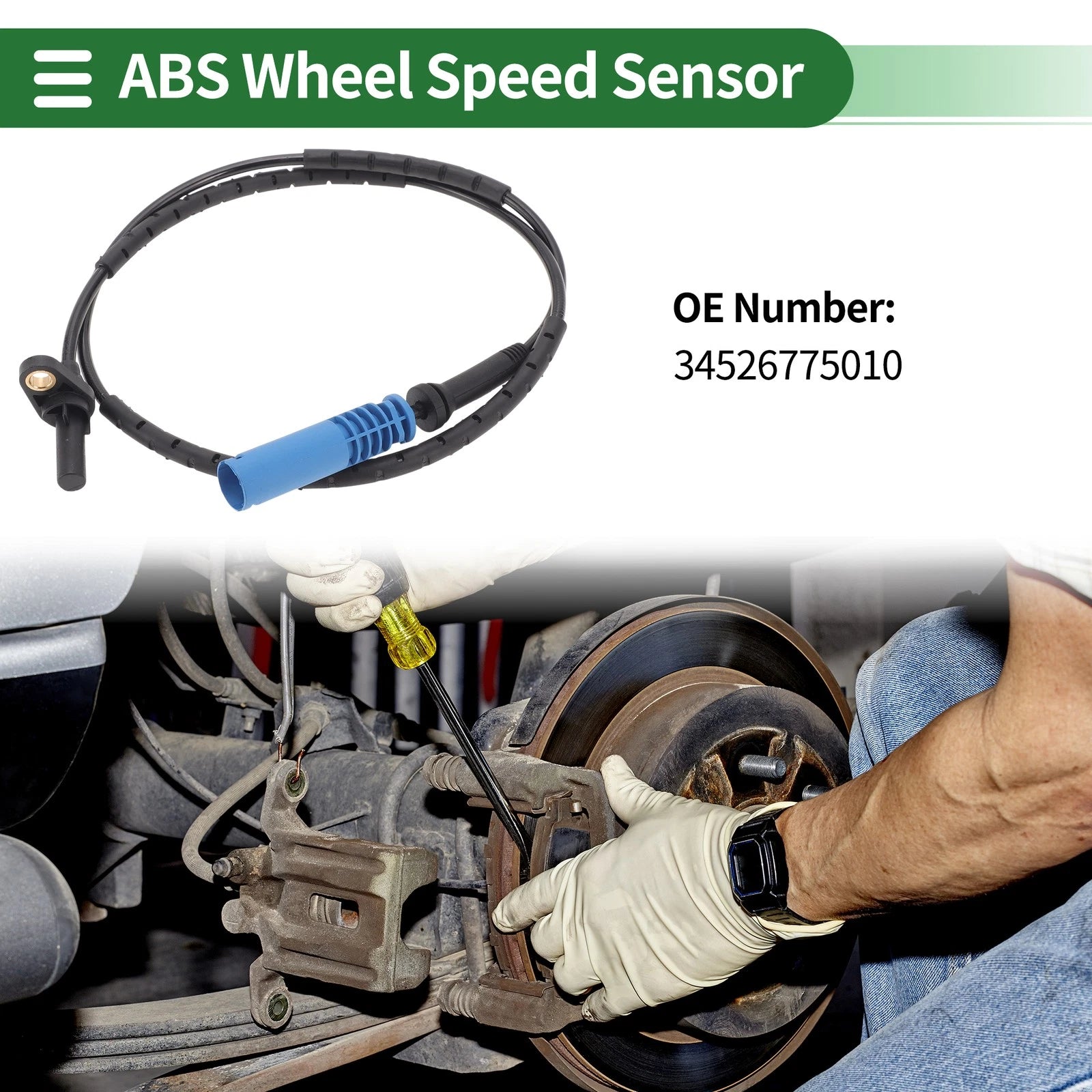 ABS Wheel Speed Sensor No. 34526775010 for BMW 3 Series E90 (2007–2013)