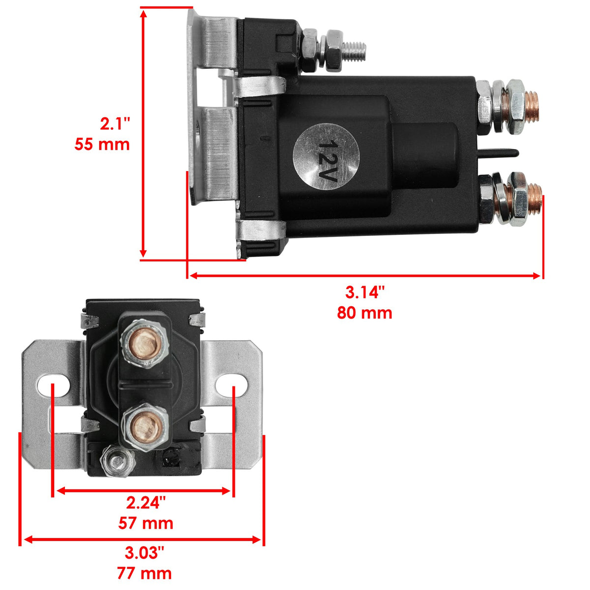 Starter with Solenoid Replacement for John Deere 65 66 68 (1970–1970)