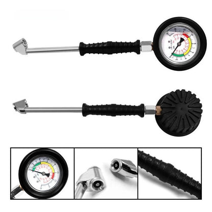 Tire Pressure Gauge for Car Truck with Secure Barb Hook