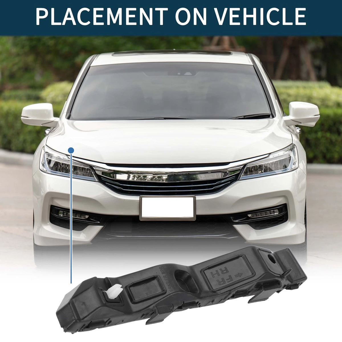 1pc Right Front Bumper Retainer Bracket No. 865142T500 for Kia Optima (2014–2015)