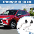 2pcs Front Outer Tie Rod Ends Links Replacement for Mitsubishi Montero (2001–2006)