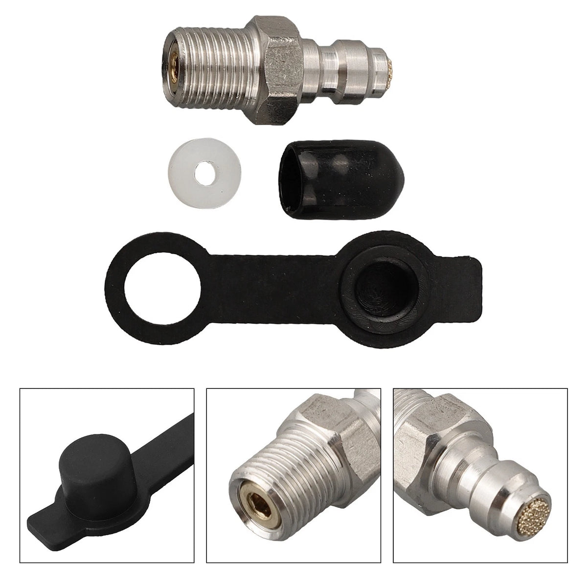 M10x1 Quick Coupler for Stainless Steel PCP Pneumatic Connection