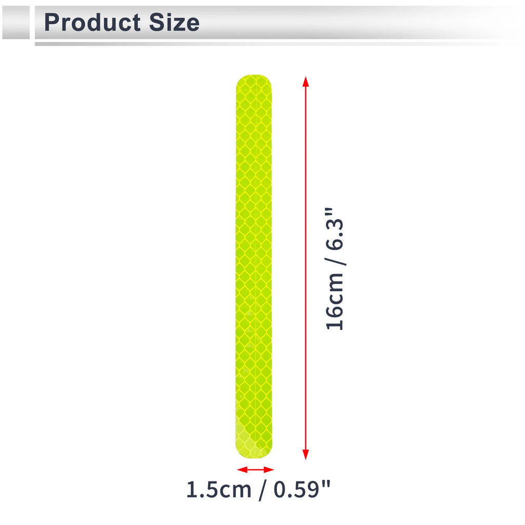 Reflective Bumper Decal for - Fluorescent Green Diamond Grid