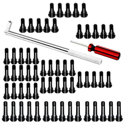 62PCS Tire Valve Stem Puller Set with Valve Core Remover for Lawn Equipment