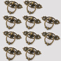 10Pcs Zinc Alloy Pull Knob Ring for Kitchen Bath Cabinet Drawer Hardware