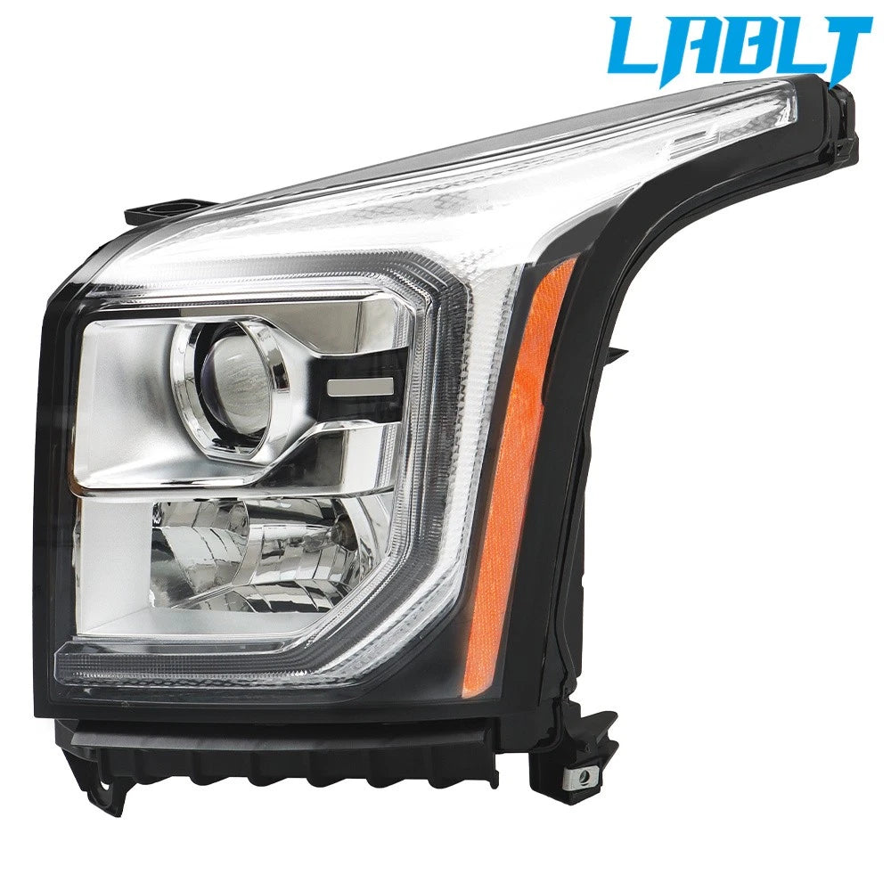 Left Side Headlight Halogen w/LED DRL for GMC Yukon XL (2015–2017)